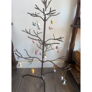 Vintage Easter Ornaments Miniature Wooden Ornaments (tree not included) 21 piece